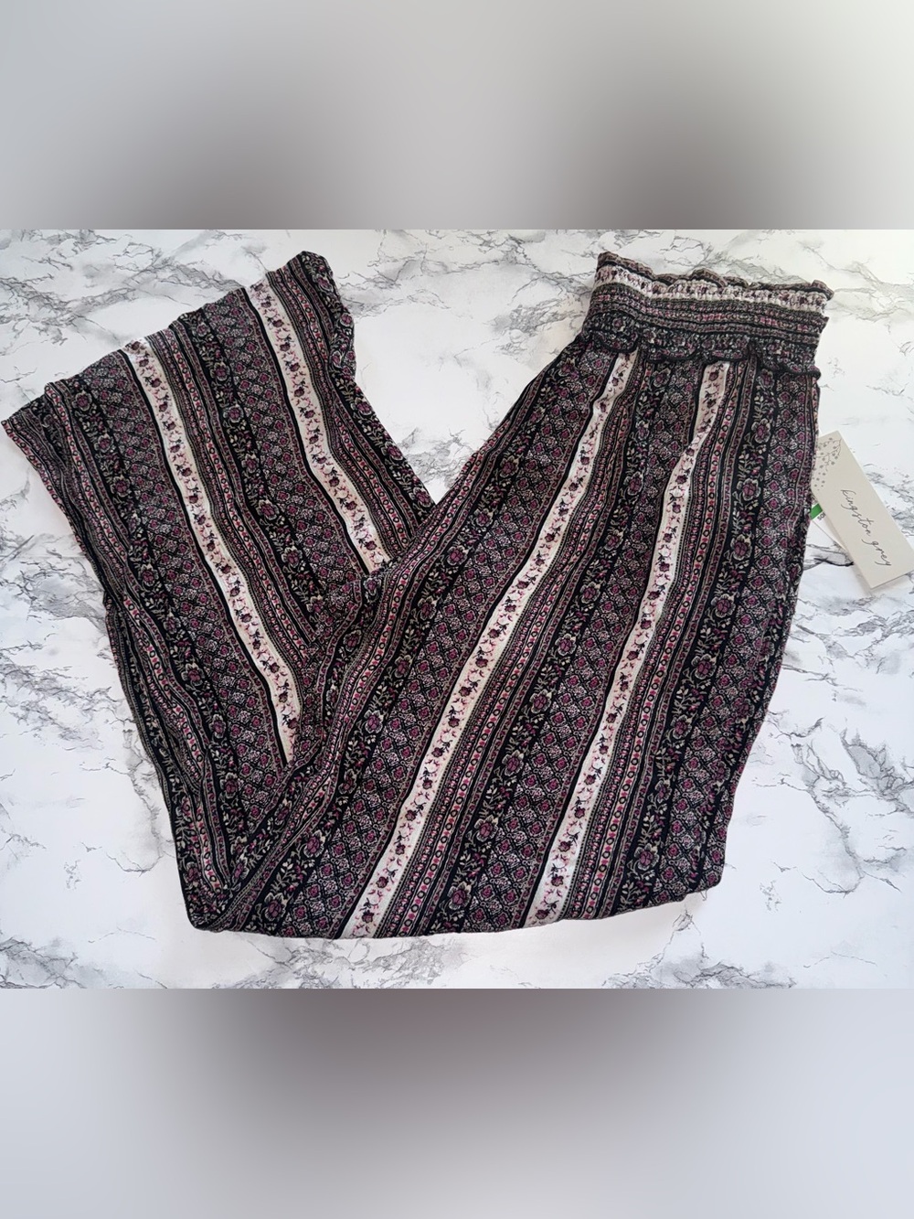Wide Leg Drawstring Pants - Picture 2 of 4